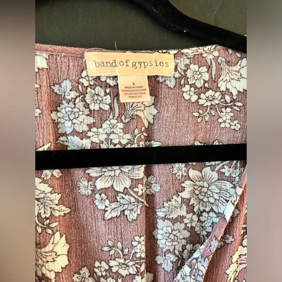 Band of gypsies women’s size S purple floral midi dress - Picture 4 of 4